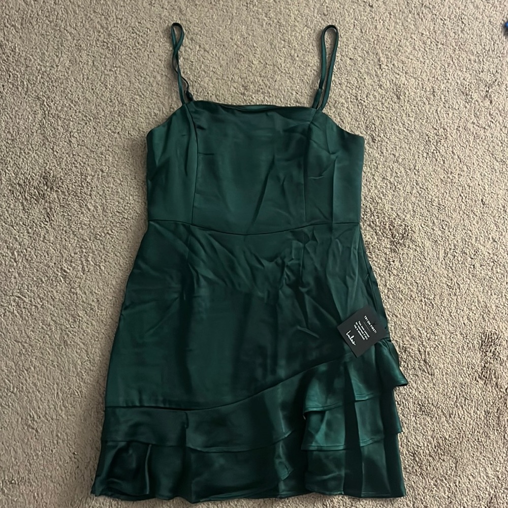 Lulu’s Forest Green Mini Dress